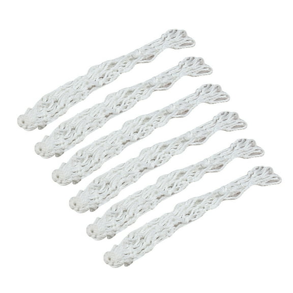 MRLESS 6-Pack Replacement Cotton Nets for Billiard Pockets Pool Snooker Table Heavy-Duty Bags Kit