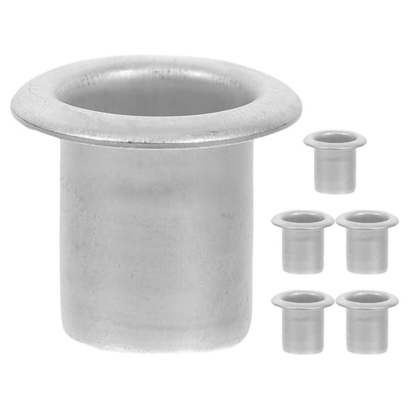 MRLESS Set of 6 Metal Candle Cup Holders Liners Inserts to Prevent Wax Dripping for Candle Making or Lamp Use