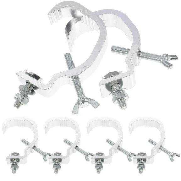 MRLESS 6pcs Aluminum Alloy Stage Light Hooks O-Clamp DJ Moving Truss Clips for Lighting Equipment
