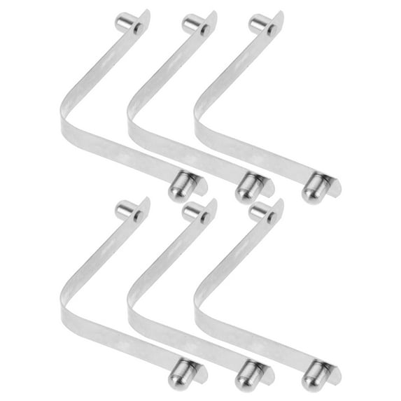 MRLESS 6pcs Swimming Pool Cleaning Tool V Type Clip Stainless Steel Swimming Pool Brush Clips Locking Clip