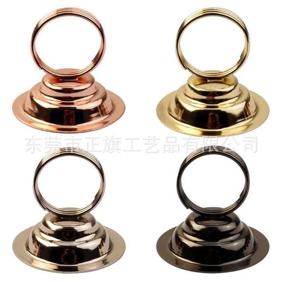 MRLESS 6-Pack Metal Table Number Holders with Clips for Photos, Place Cards, Menus, Name Cards, Memo Notes - Perfect for Weddings & Parties
