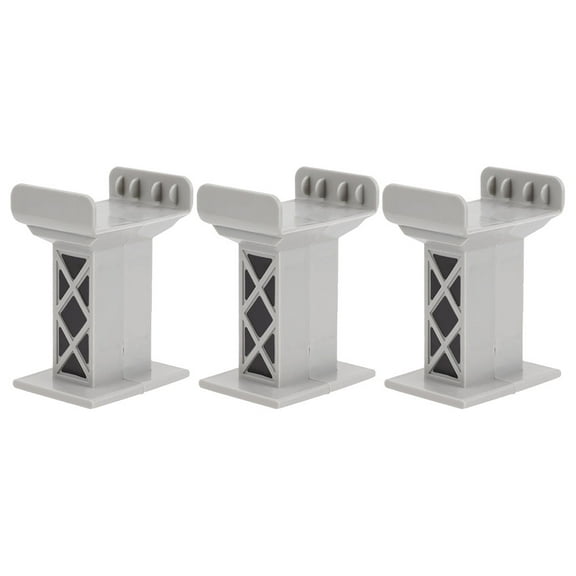 WEUVEB 6Pcs Flexible Plastic Train Bridge Support Connectors for Model Railway Tracks