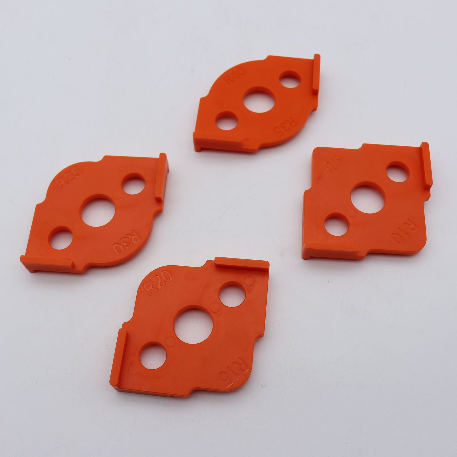 MRLESS 8PCS Round Corner Radius Templates Woodworking Router Jig Half ...