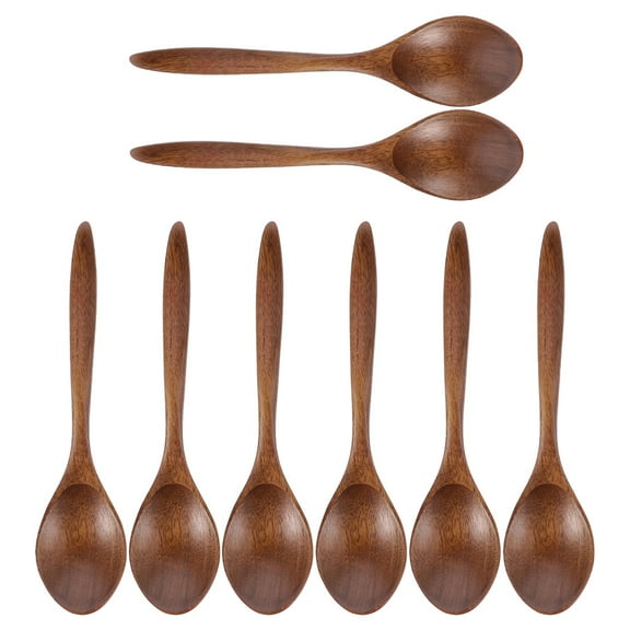 MRLESS Set of 8 Honey Spoons, Reusable Small Stirring Spoons for Salad, Soup, and Food Serving