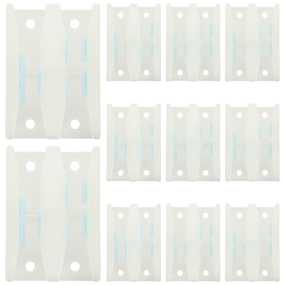 MRLESS 8-Piece Frameless Glass Shower Door Bottom Guide Set for Smooth Sliding and Secure Fit