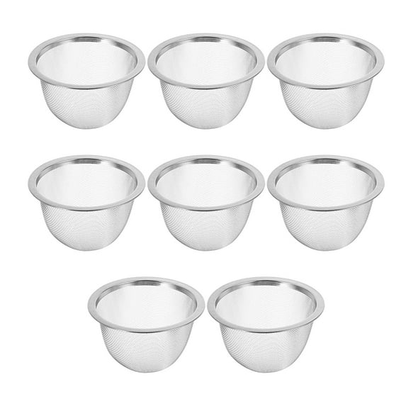 MRLESS Stainless Steel Mesh Tea Strainers, Reusable Tea Infuser Basket Replacement Inserts for Teapots and Tea Brewing