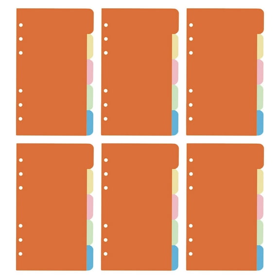 MRLESS A5 Spiral Binder Notebook with 30 Dividers and A6 Loose Leaf Paper for School and Office Use