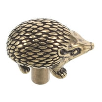MRLESS Vintage Brass Door Handle Hedgehog Shape Antique Style Drawer Knob Pull Decorative Handle for Cabinets and Dressers