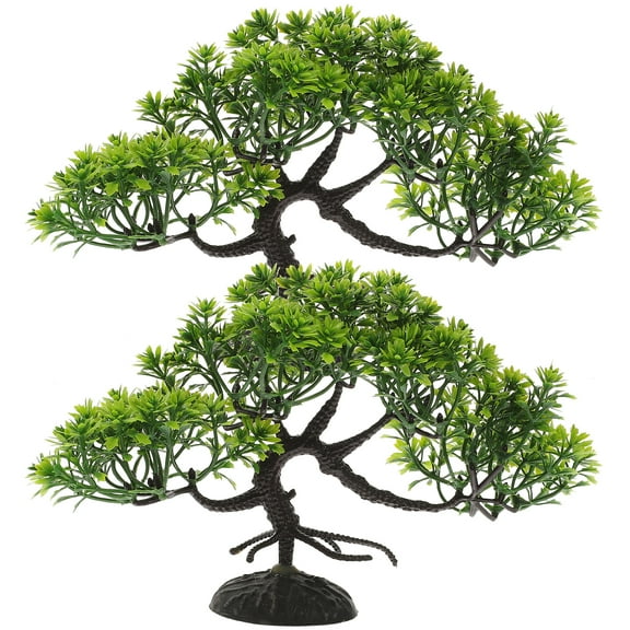 MRLESS Artificial Pine Tree Bonsai Aquarium Decor Water Decors