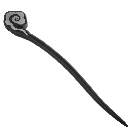 MRLESS Asian Style Wooden Hairpin for Girls, Decorative Cloud Hair Pick for Curly and Hair, Traditional Chinese Hair Accessory