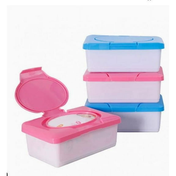 MRLESS Baby Wipes Holder Wipes Storage Container with Lid for Travel and Home Use Refillable for Bathroom 1Pc