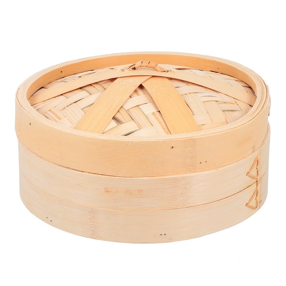 MRLESS Bamboo Steamer Set for Bao Bun and Dim Sum Cooking