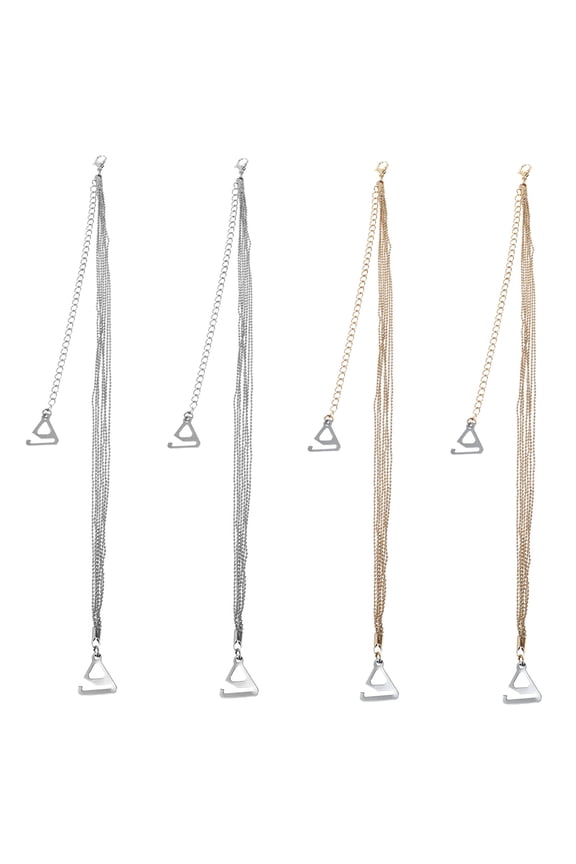Adjustable Bra Straps with Stylish Beaded Tassels - 2 Pairs, Comfortable Support for Everyday Use and Enhanced Fit
