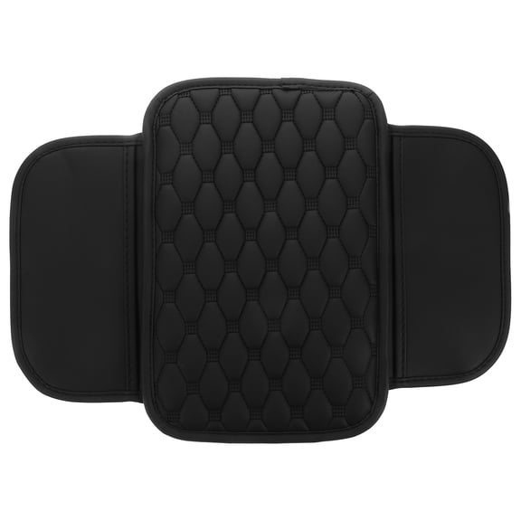 MRLESS Waterproof PU Leather Car Center Console Cover, Universal Auto Armrest Storage Box Interior Accessories in Black