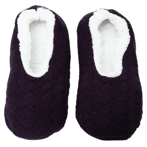MRLESS Warm & Cozy Christmas Santa Plush Slippers for Adults - 1 Pair Soft Holiday Footwear