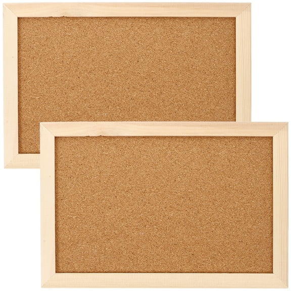 MRLESS Cork Bulletin Board 2 Pcs 20X30 CM Wall Notice Board