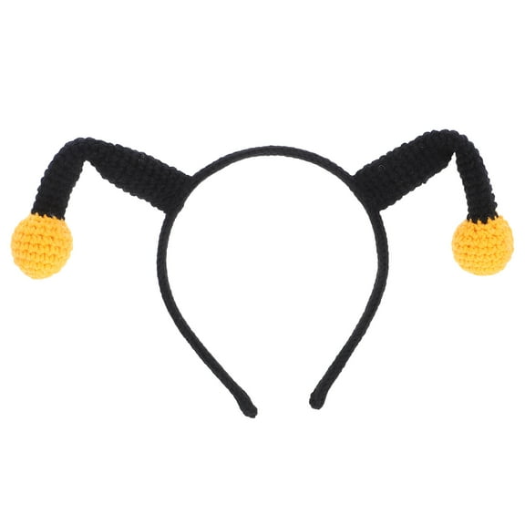 MRLESS Crochet Clown Headband Yarn Hair Accessory Comfortable Hairband for Carnival Season Halloween Festival Celebrations Knitting Clown Headband