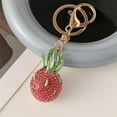 thumbnail image 1 of MRLESS Cute Fruit Keychain With Sparkling Rhinestones Multifunctional Bag Charm For Women Unique Fruit Design Keyring For Purses Backpacks, 1 of 6