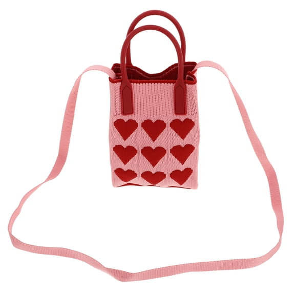 MRLESS Cute Heart Crossbody Purse For Women Small Phone Bag Decorative Shoulder Bag Decorative Crossbody Purse For Outdoor And Beach