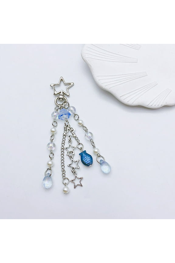 Ocean Style Keychain Cute Pendant Charm for Phone Case, Bag, Backpack Decoration - Perfect Gift for Ocean