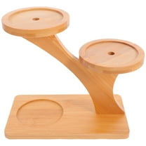 MRLESS Desktop Plant Stand Multi-Layer Flower Display Rack Windowsill Succulent Holder Rustic Bamboo Flower Pot Stand For Indoor Plants Office Home Decor