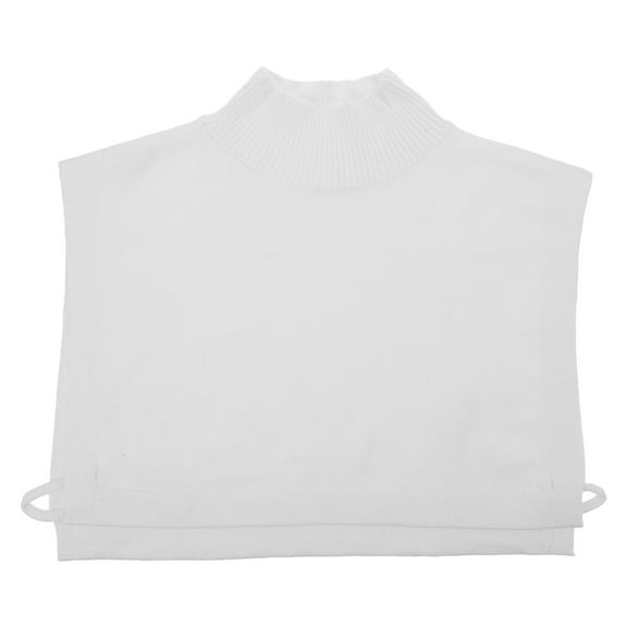 MRLESS Detachable Sweater Collar Fake Dickey for Women White Knitted Layering Shawl Collar Top Accessory