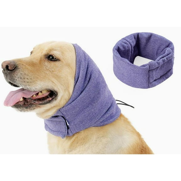 MRLESS Dog Ear Muff Noise Reduction Ear Gaiter Neck Hood Ear Scarf Protector Warmer for Dogs