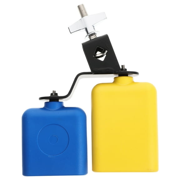 WEUVEB cowbell percussion Dual Mounted Bell Metal Professional Musicians Music Performance 1Set