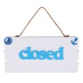 thumbnail image 1 of MRLESS Double-Sided Open Closed Sign Wooden Hanging Door Pendant for Restaurant Bar Decor Sky Display Sign, 1 of 8