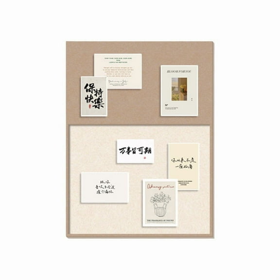 MRLESS Large Felt Cork Photo Background Board, Bulletin & Pin Board Organizer for Office Wall Display and Picture Hanging