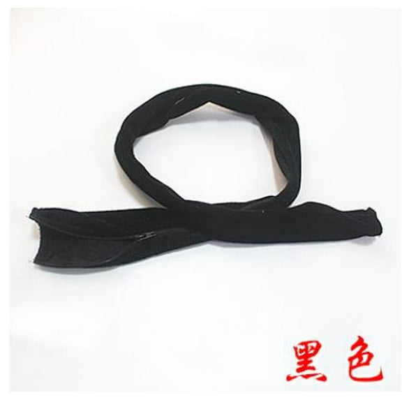 MRLESS Black Flannel Chandelier Chain Sleeve Removable Fabric Cord Covers for Pendant Light Accessories and