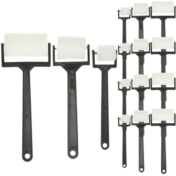 MRLESS Foam Paint Brushes Sponge Roller Kit for Art Painting (15pcs)