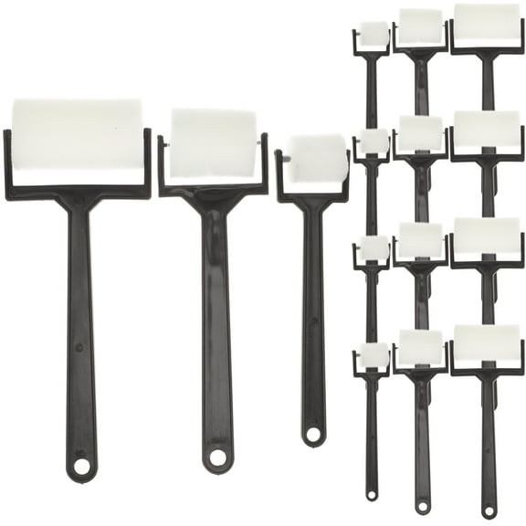 MRLESS Foam Paint Brushes Sponge Roller Kit for Art Painting (15pcs)