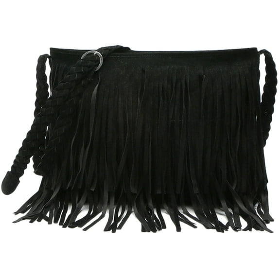 MRLESS Stylish Western Fringe Crossbody Shoulder Bag with Tassel - Fashionable Messenger Purse for Everyday Use