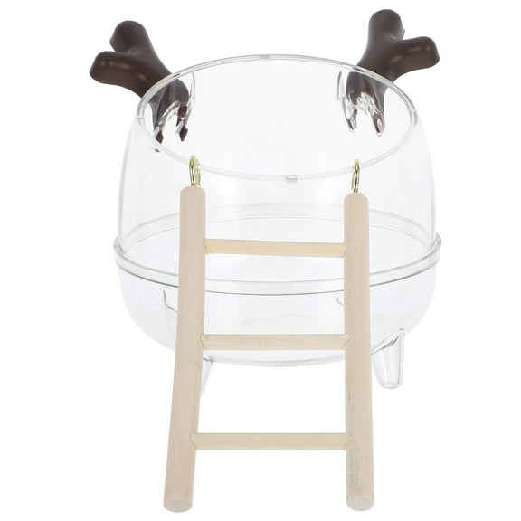 MRLESS Hamster Sand Bath Box with Climbing Ladder, Sand Bath Container and Toilet, Bathroom Accessories for Hamster Breeding