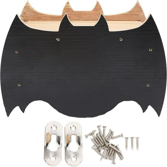 MRLESS Handcrafted Wooden Bat Shaped House Outdoor Weatherproof Bat Shelter Bat Box Pet Nest House For Garden Backyard