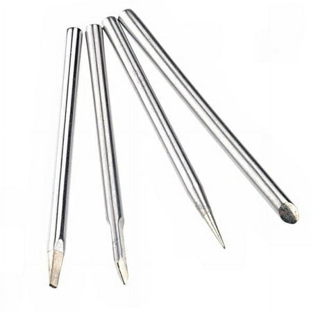 MRLESS 4-in-1 30W Soldering Iron Bit Set with Silver Tips for Precision Electronics Repair