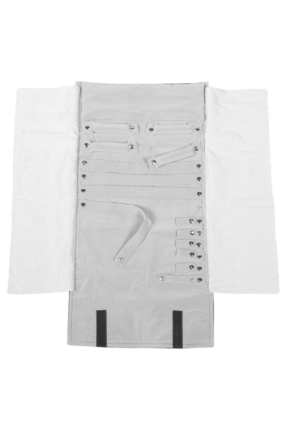 Jewelry Organizer Roll for Rings, Bracelets, and Earrings Storage and Travel Case