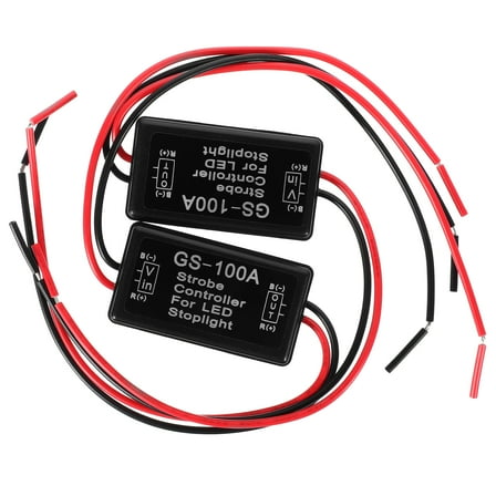 MRLESS LED Brake Strobe Light for Cars & Motorcycles - 12-16V Flasher