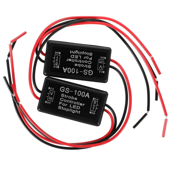 MRLESS LED Brake Strobe Light for Cars & Motorcycles - 12-16V Flasher