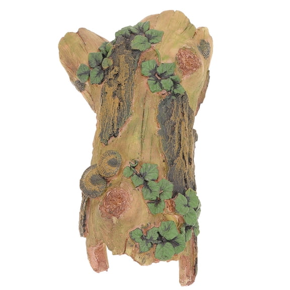 MRLESS Lizard Hide Resin Tree Trunk Hideout for Reptile Tanks Snake Gecko Snake Hiding Climbing