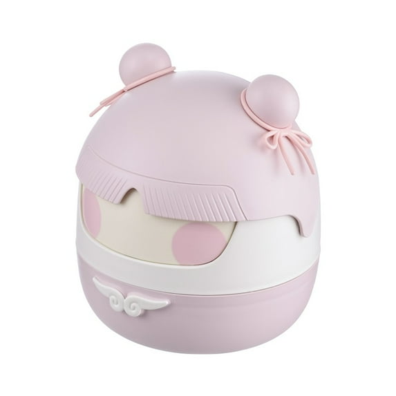 MRLESS Mini Desktop Trash Bin with Lid, Small Cartoon Tabletop Wastebasket for Office, Kitchen, Bedroom, Dorm Room Use