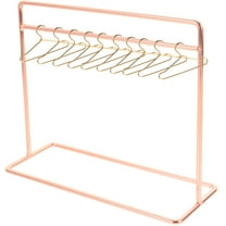MRLESS Miniature Rose Gold Clothes Hanger Set for Dolls and Mini Furniture