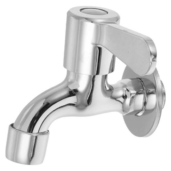 MRLESS Outdoor Wall Mounted Washing Machine Faucet Water Tap Quick Open Single Handle Faucet 1/2 Inch Cold Water Tap for Laundry Rooms and Patios
