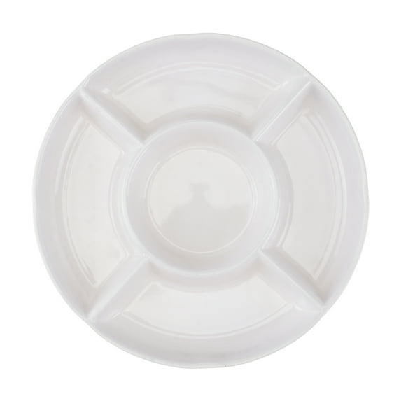 MRLESS Party Snack Tray with Compartments - White