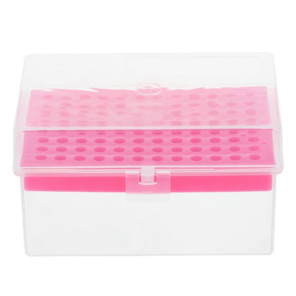 MRLESS 96 Well Plastic Pipette Tips Box with Lid, Pipettor Tip Holder Container for Laboratory, Scientific Research, and Experiments
