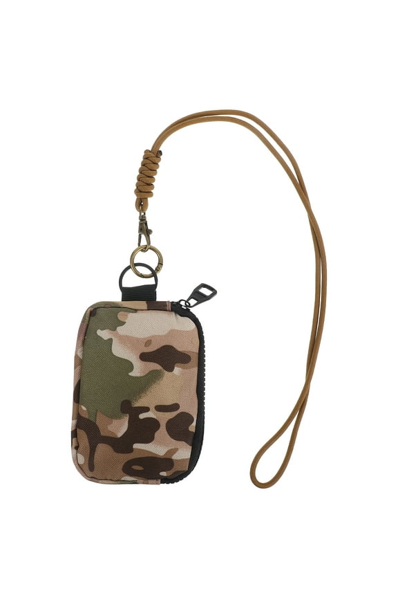 Portage Coin Purse With Zipper Outdoor Bag Pockets for Earphones Keys Cards and Coins Travel Sports and Everyday Use