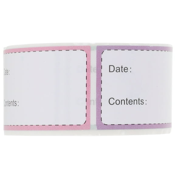MRLESS Removable Freezer Labels - Write-On Food Storage Labels
