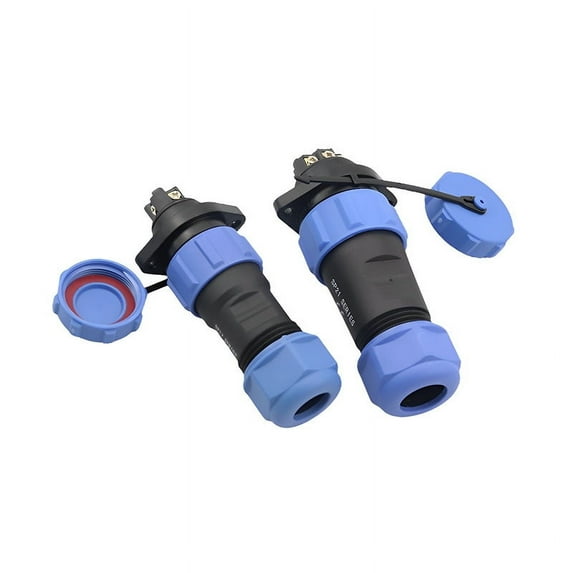 MRLESS SP17 2-Pin IP68 Waterproof Circular Fast Locking Plug Socket, Aviation Connector Panel Mount for Outdoor & Industrial Use