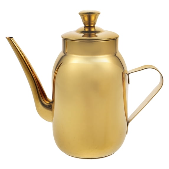 MRLESS Stainless Steel Oil Storage Pot Kitchen Grease Jug Dispensing Bottle Sauce Cruet